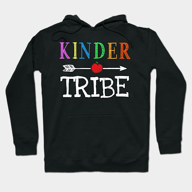 Kindergarten Teacher Kinder Tribe 1st First Day Of School Hoodie by Ortizhw